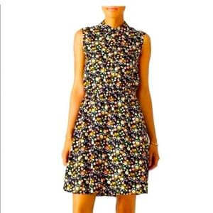 Tory Burch Ryder Floral Silk Sleeveless Shirt Cottagecore Dress 4